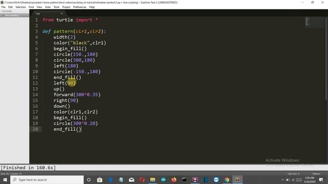 How to create YIN and YANG symbol using python [Turtle] смотреть онлайн