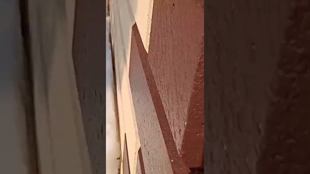 стена из газоблока со снятой фаской после зимы