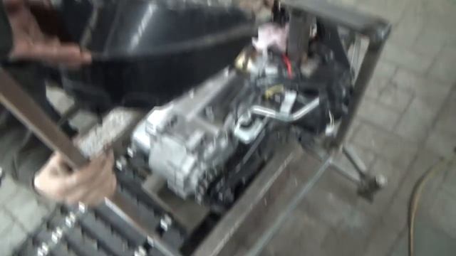 Самодельный снегоход 02 ,часть №9 установка двигателя. смотреть онлайн