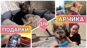ВЛОГ! Подарочки для нашего любимого щеночка Йорка//Йоркширский терьер//Что мы купили для Арчика?