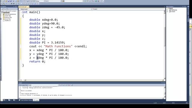 Programming in C & C++ Episode 0039 - Math Functions - Sin, Cos, and Tan Part 2 смотреть онлайн