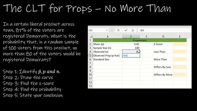 Statistics - 7.3 The Central Limit Theorem with Proportions смотреть онлайн