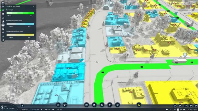 Transport Fever 2 (#1). Без модов. Город 2000 жителей. Мегаполисы. Снабжение. Норма.