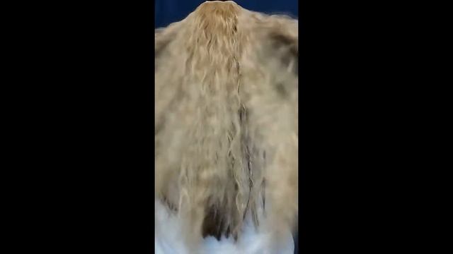 SilkStrip Накладные волосы на заколках волнистые блонд (шиньон на клипсах) 60 см