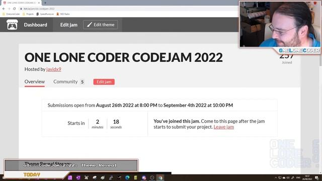 olc::CodeJam 2022: Theme Reveal Livestream! смотреть онлайн
