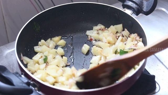 சுவையான உருளைக்கிழங்கு பொரியல் செய்வது எப்படி | Potato Poriyal | Urulai Kizhangu Varuval -Potato Fr смотреть онлайн