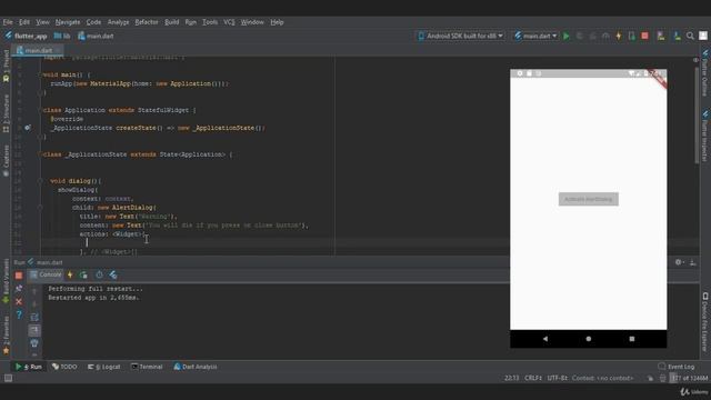 Flutter Tutorial for Beginners 25 [ Notification Widgets ] - Alert Dialog смотреть онлайн