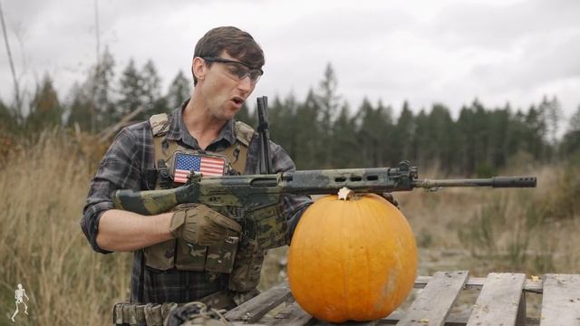 What firearm destroys pumpkins the best? Firearms vs Pumpkins, SPOOKY HALLOWEEN SPECIAL. смотреть онлайн