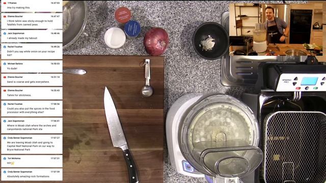 Cook Along Live: Falafel & Tahini Sauce! смотреть онлайн