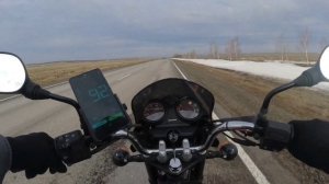 Bajaj Boxer BM 150 замер скорости по GPS