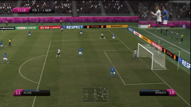 FIFA 12 UEFA EURO SEMI FINAL Italy - Germany смотреть онлайн