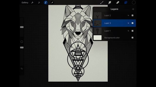 ✏️ Tattoo sketch ✏️ Draw dotwork geometric wolf sketch The Final Step смотреть онлайн