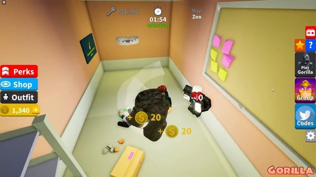 Roblox Gorilla Escape... смотреть онлайн