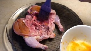 Цыплёнок корнишон в духовке