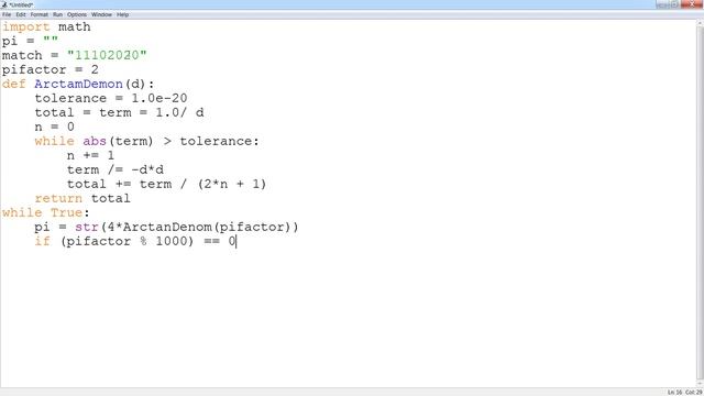 How to make a Pi number pattern finder in Python! смотреть онлайн