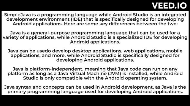 What is the difference between Java and Android Studio ? смотреть онлайн