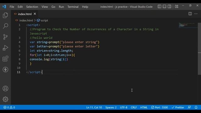How to Check the No of Occurrence of Character in String|Javascript Coding Interview Questions - #2 смотреть онлайн