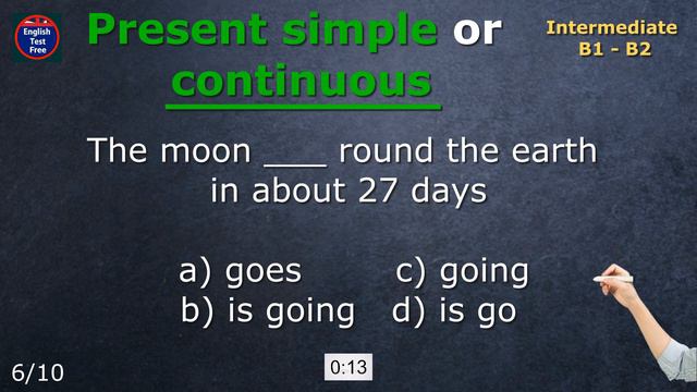 Present simple or continuous (with voiced sentences) #quiz #english #intermediate смотреть онлайн
