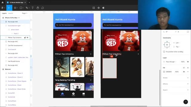 Cara Membuat Design UI Movie App di Figma - Part 3 смотреть онлайн