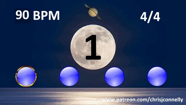 Moon Mood Metronome with Sonar 90 BPM 30 Minute смотреть онлайн