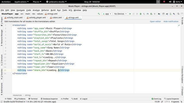 13.Player Activity UI Part-3 | Music Player Application | Android Development Kotlin in Hindi смотреть онлайн
