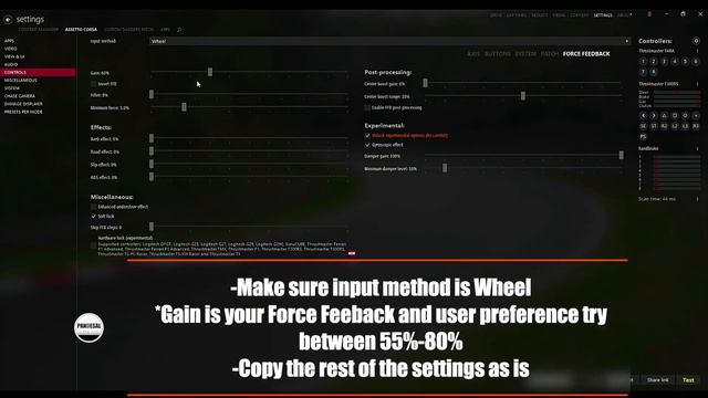Thrustmaster Drift Settings смотреть онлайн