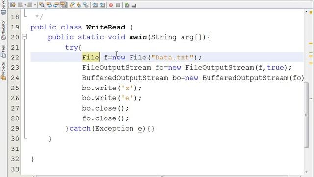 java Write File смотреть онлайн