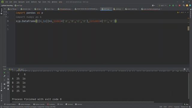 USING NUMPY WITH DATAFRAME(PYTHON) смотреть онлайн