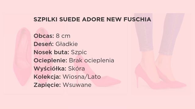 Szpilki suede Adore New Fuschia - DeeZee.pl смотреть онлайн