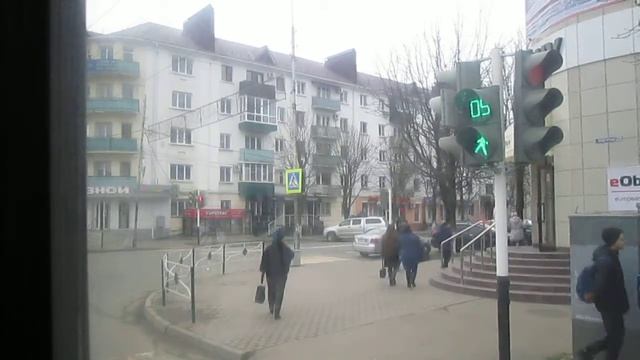 Поездка на 101 по 3 маршруту по улице Пролетарской (Майкоп) смотреть онлайн