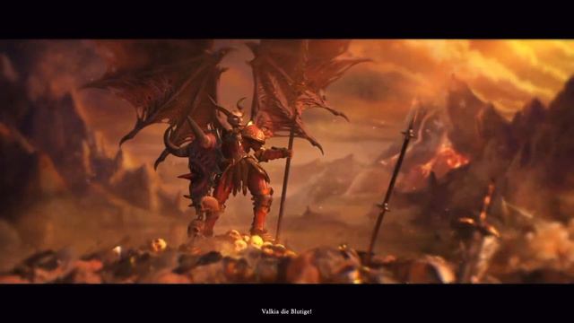 Cutscenes Total War Warhammer 3 Champions of Chaos DLC Valkia die Blutige смотреть онлайн