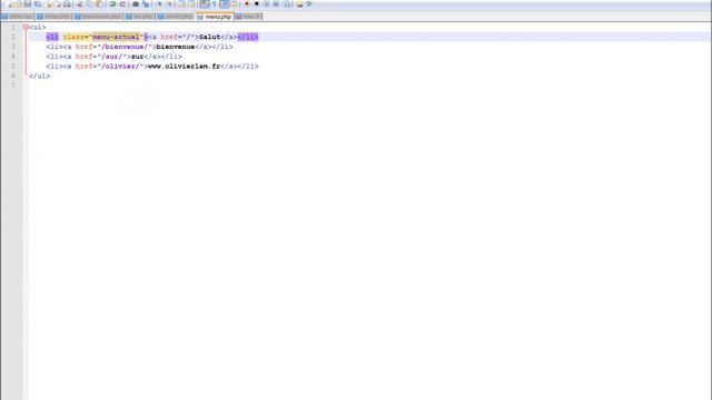 Menu actif avec PHP смотреть онлайн