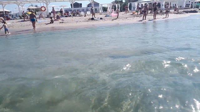 Крым, п. Штормовое, пляж "Краб", 2 июля 2021 г. смотреть онлайн
