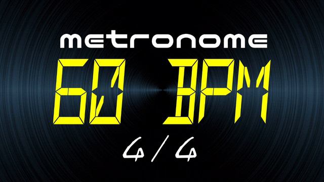 metronome 60 BPM 4/4 смотреть онлайн