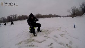 Зимняя рыбалка на мормышку на реке Клязьма во Владимирской области