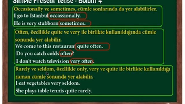 İngilizce Dersi 32 - Simple Present Tense (Bölüm 4-B) смотреть онлайн