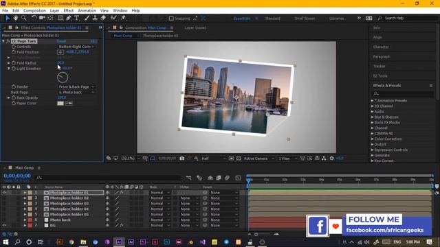 African Geek - 3D Photo flip Logo Reveal смотреть онлайн