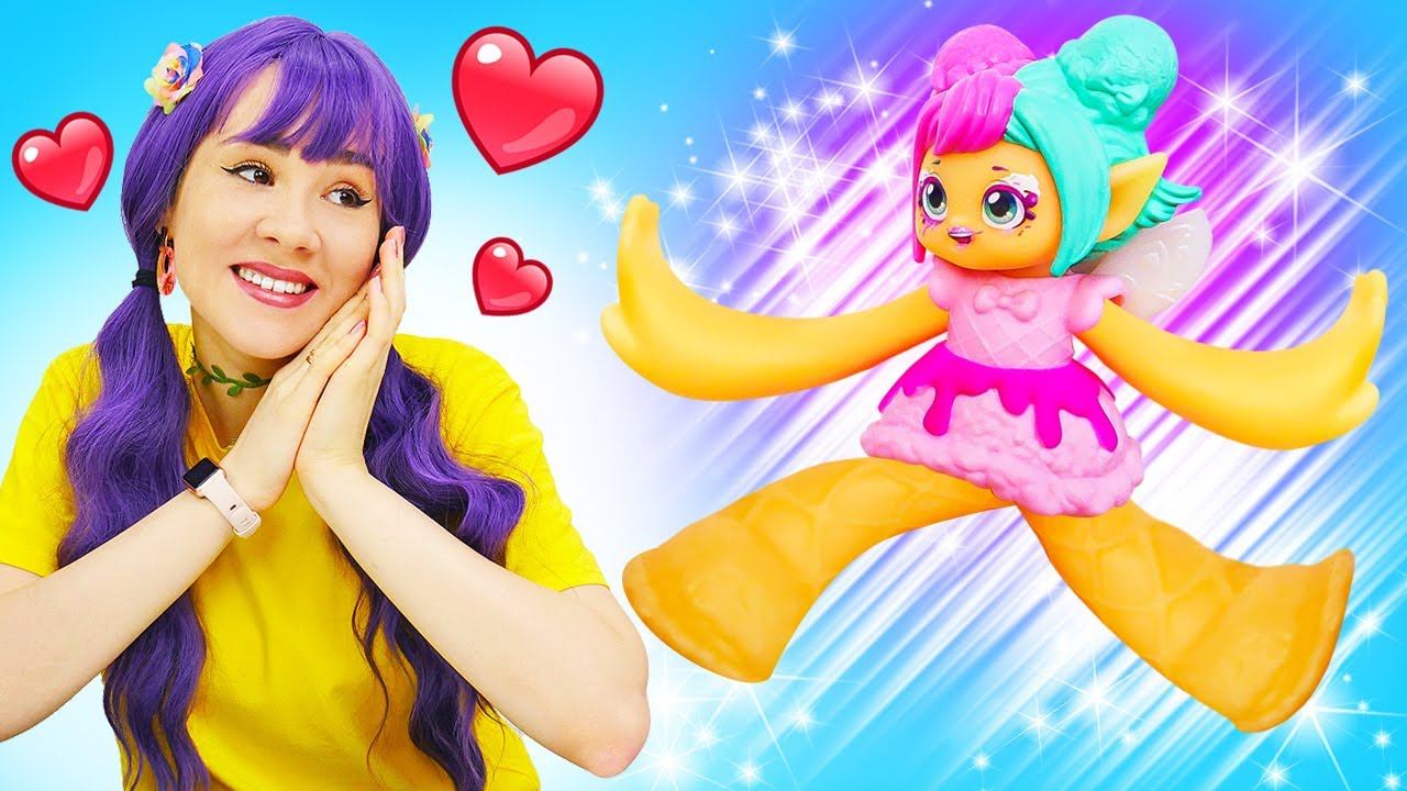 Видео про игры в куклы Джели Краш - игрушки тянучки проходят квест! Куда переместились куколки? смотреть онлайн