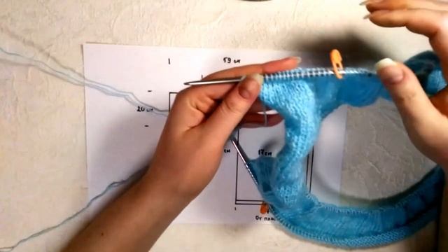 Релакс под вязание (кардиган - жакет из пряжи Alize Angora Gold Ombre Batik)