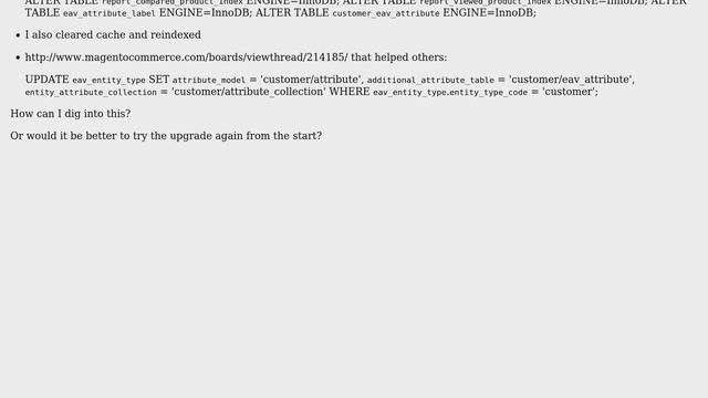 Magento: "Can't retrieve entity config: customer/eav_attribute_website" after update смотреть онлайн