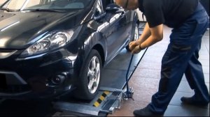 Стенд диагностики подвески автомобиля подкатной механический