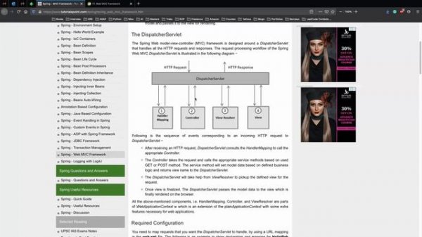 Working on the Spring MVC Framework