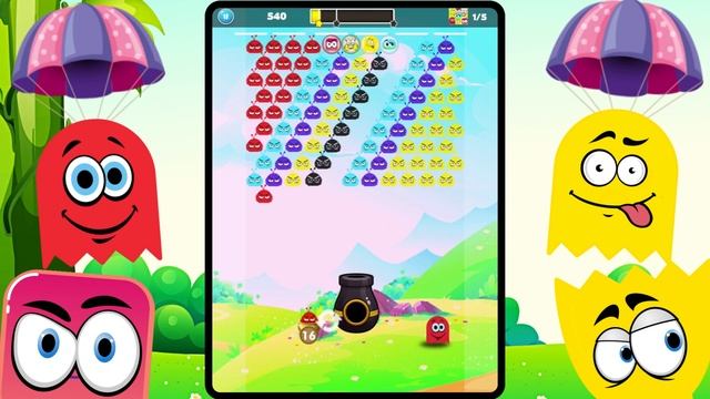 Cartoon Bubble Pop Friend Kids | Google Play | App store | Kids Puzzle | Mobile game смотреть онлайн