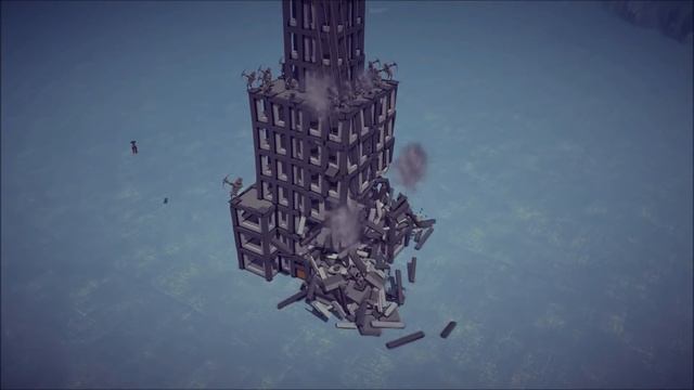 Satisfying Random Destruction #7 Feat. Iowa-class Battleship | Besiege смотреть онлайн