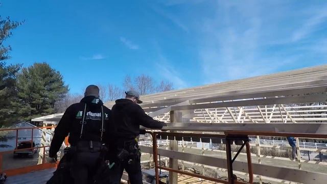 Building A Large Post Frame Garage Full Time-lapse Construction: NEVER BEFORE SEEN FOOTAGE смотреть онлайн