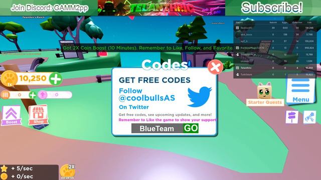 ALL Pet Ranch Simulator 2 Codes *1H DOUBLE COINS BOOST - 7 CODES* • 2019 December смотреть онлайн