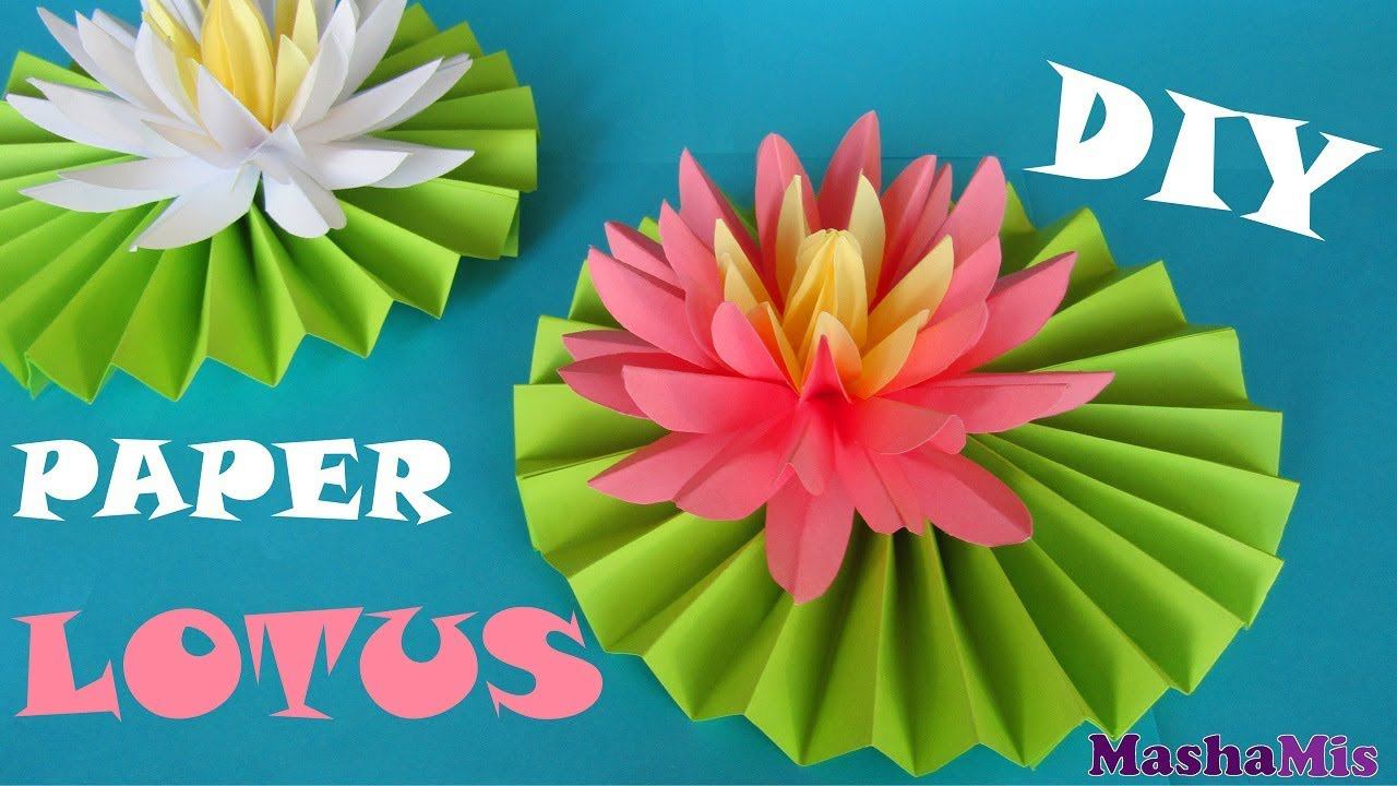 ЛОТОС ИЗ БУМАГИ/PAPER LOTUS FLOWER смотреть онлайн