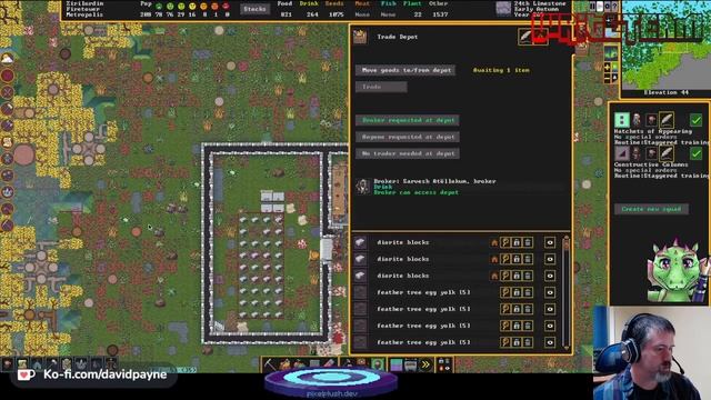 Dwarf Fortress - Firetower - Session 7 - Thievery, Magma Pump Stage 2 setup, Beautification смотреть онлайн