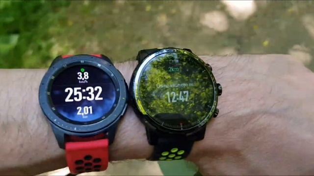 Galaxy Watch vs Amazfit Stratos 2. Caminata. ¿Cual sera mas preciso? Y mis impresiones. смотреть онлайн