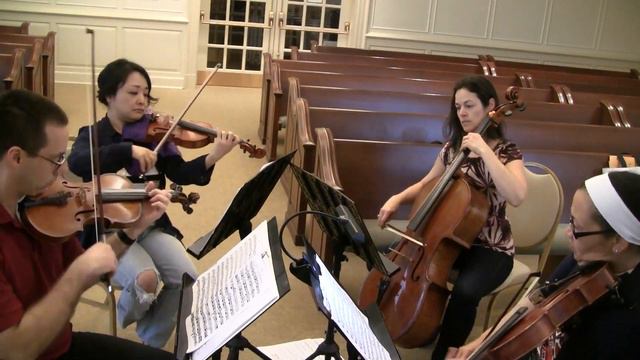 Ambrosia Quartet rehearsing "Five Novelettes" by Alexander Glazunov смотреть онлайн